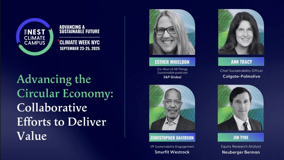 Advancing the Circular Economy: Key Takeaways on Collaborative Partnerships from Nest Climate Campus at Climate Week 2025