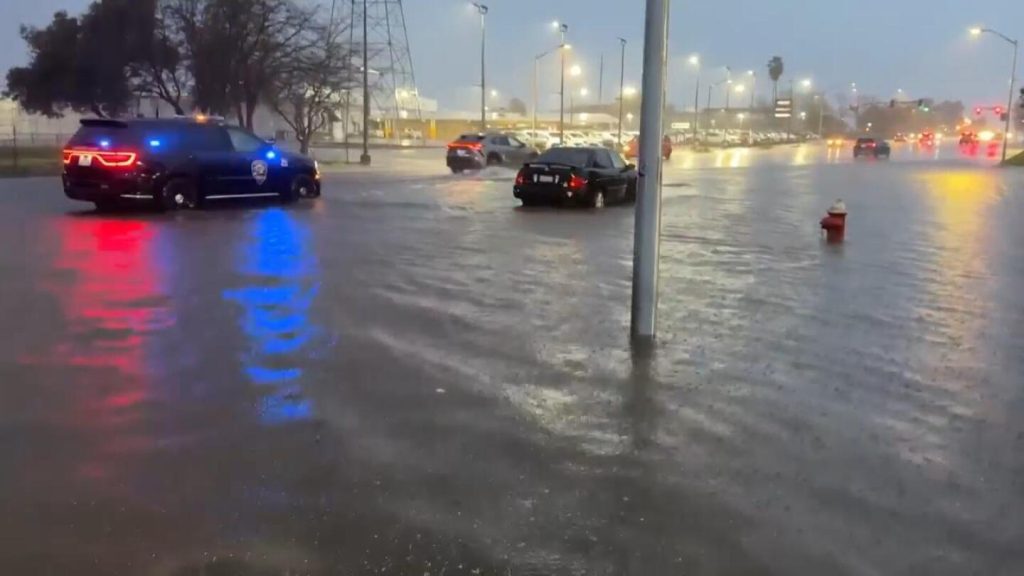 Heavy rain in northern California leads to water rescues and one death