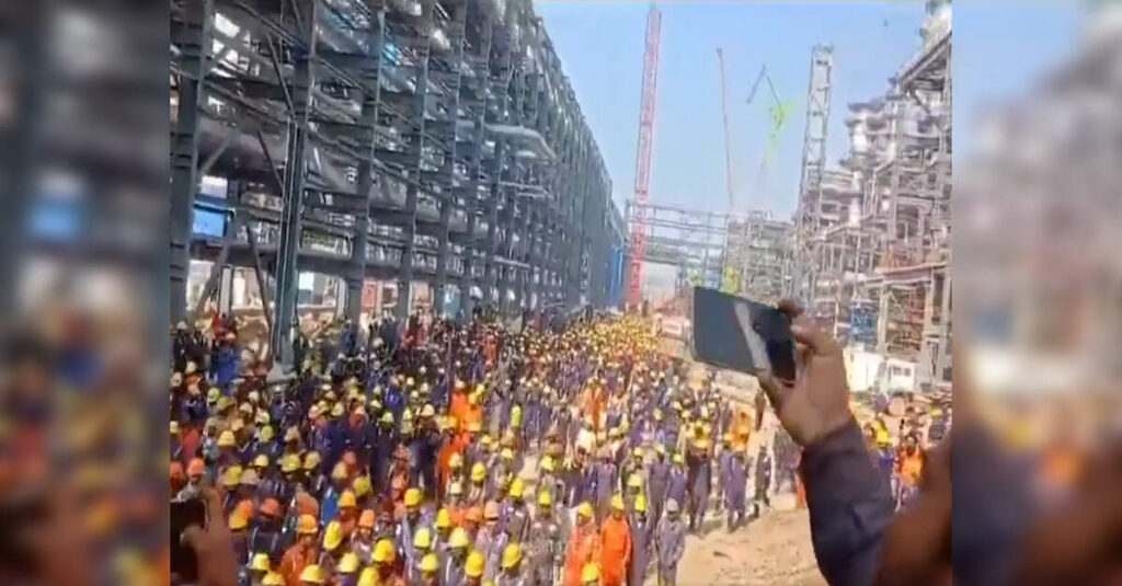 Why are hundreds of labourers demonstrating at IOC Limited in Haryana?, ETEnergyworld