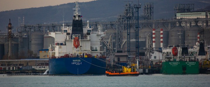 Ukrainian Drones Strike Major Russian Oil Export Hub on Black Sea