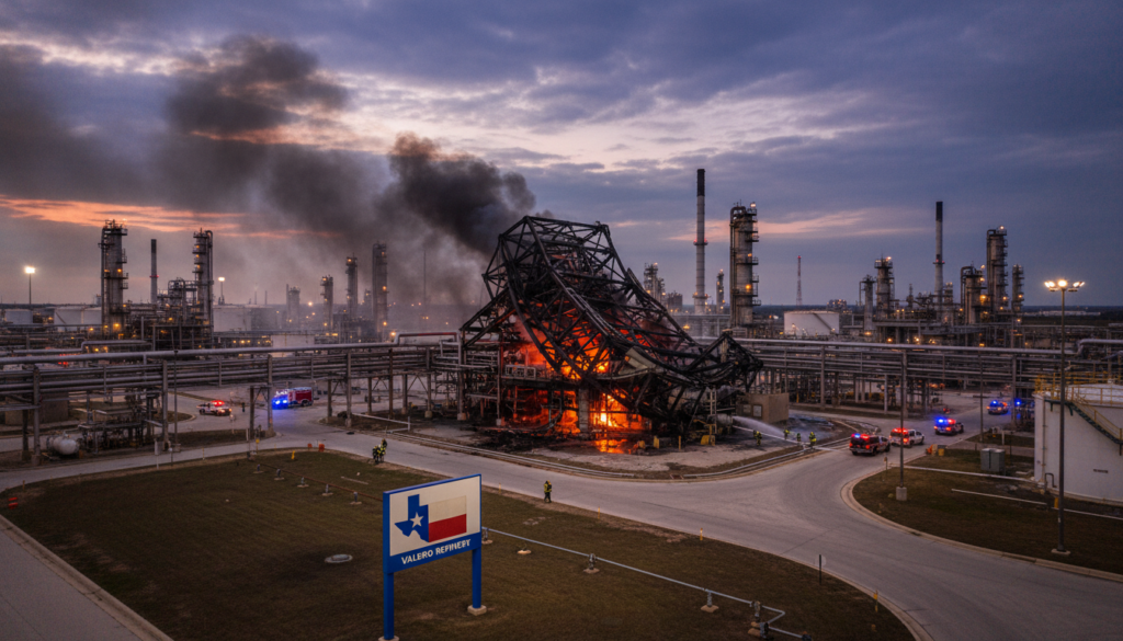 Valero Texas Refinery Shut After Diesel Unit Blast