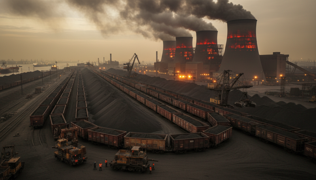 India gas shortage fuels coal demand growth.