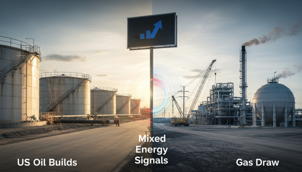 US Oil Builds, Gas Draw: Mixed Energy Signals US Oil Builds, Gas Draw: Mixed Energy Signals