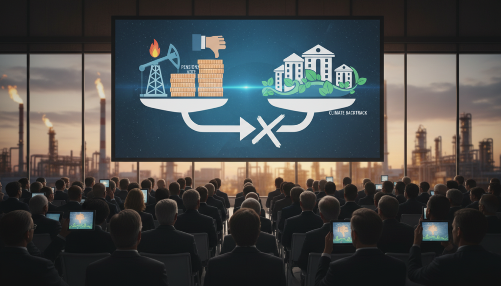 Pensions Vote Against Banks for Climate Backtrack