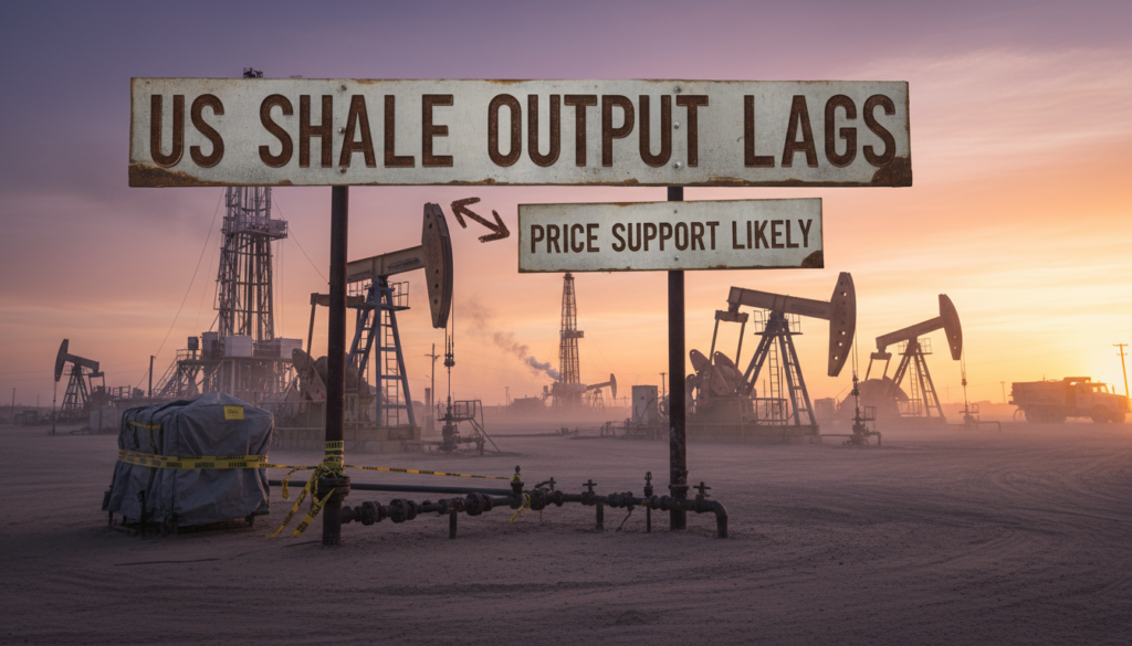 US Shale Output Lags: Price Support Likely