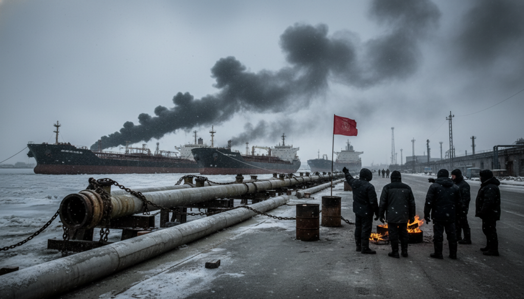 Key Russian Port Strike Halts Oil Shipments
