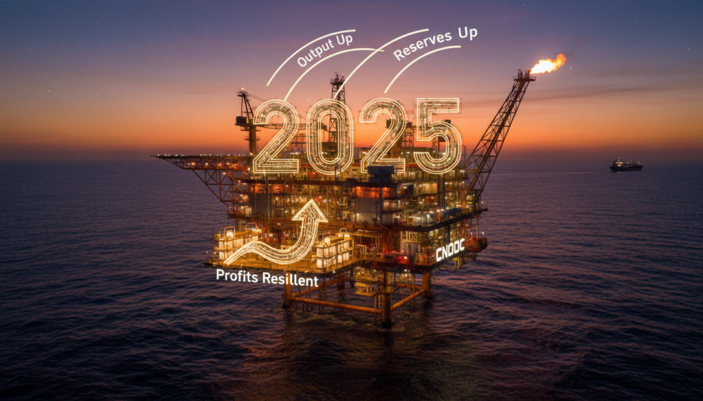 CNOOC: 2025 Output, Reserves Up; Profits Resilient