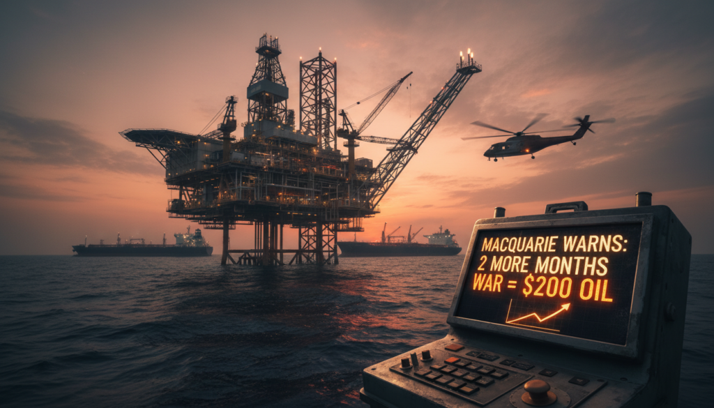 Macquarie Warns: 2 More Months War = $200 Oil Macquarie Warns: 2 More Months War = $200 Oil