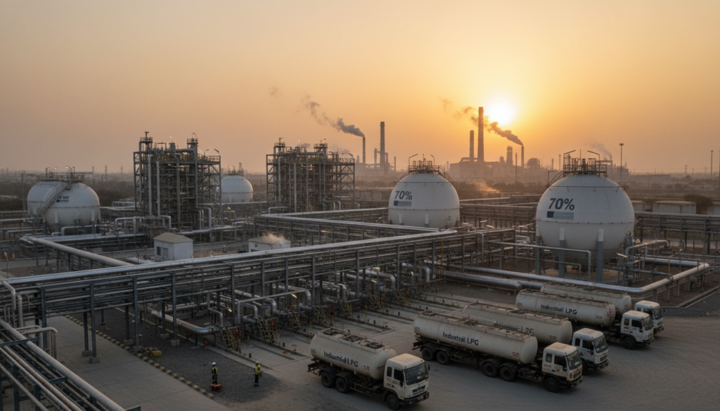 India Boosts Industrial LPG to 70% Pre-Crisis