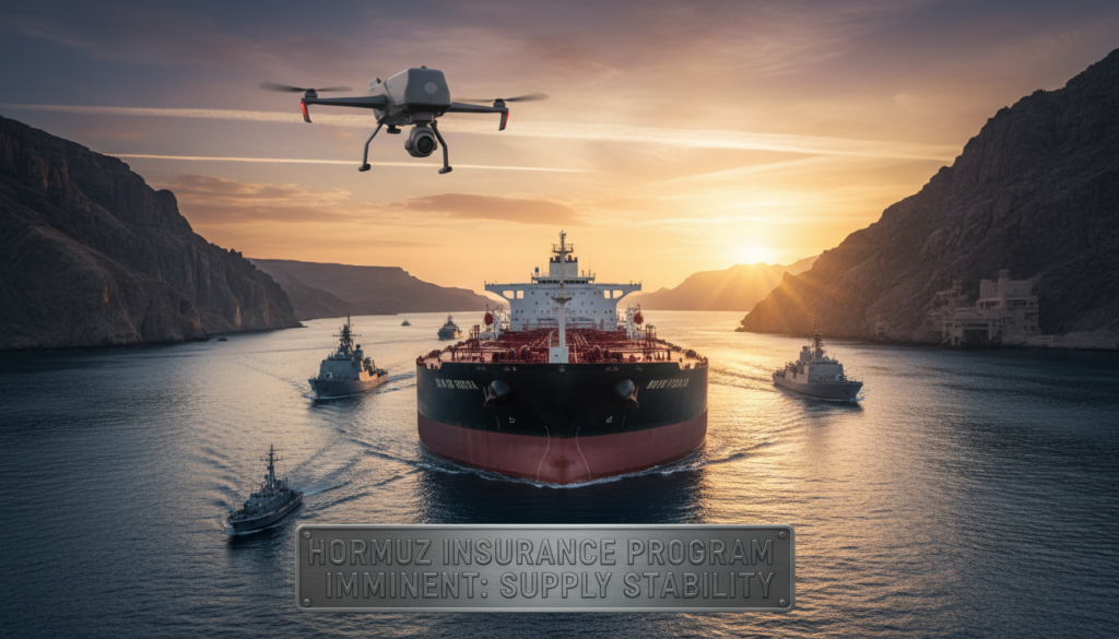 Hormuz Insurance Program Imminent: Supply Stability