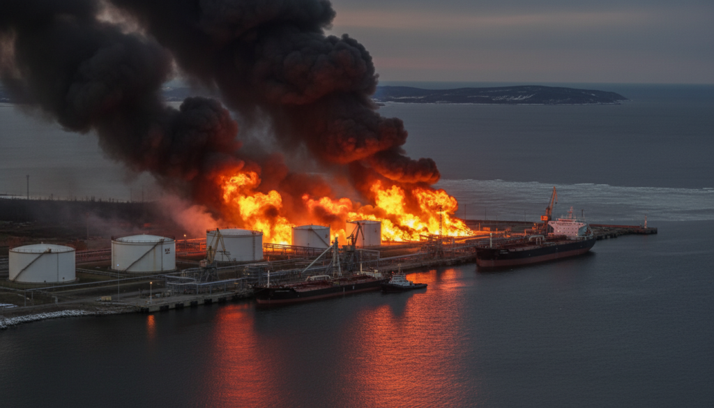 Russia Baltic Ports Burning: Export Risk Grows