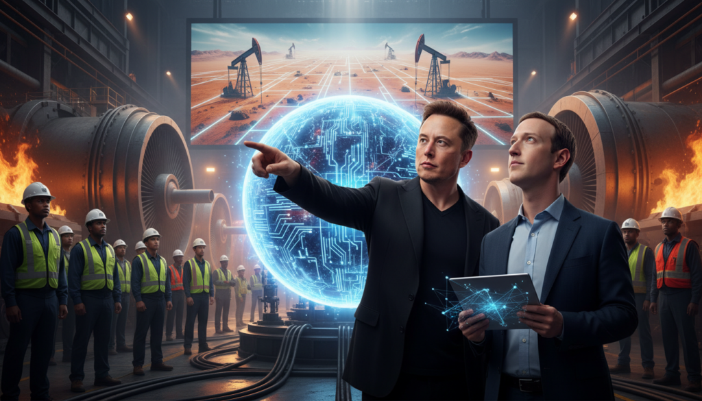 Musk, Zuck Target AI: Energy Implications Unfold Musk, Zuck Target AI: Energy Implications Unfold