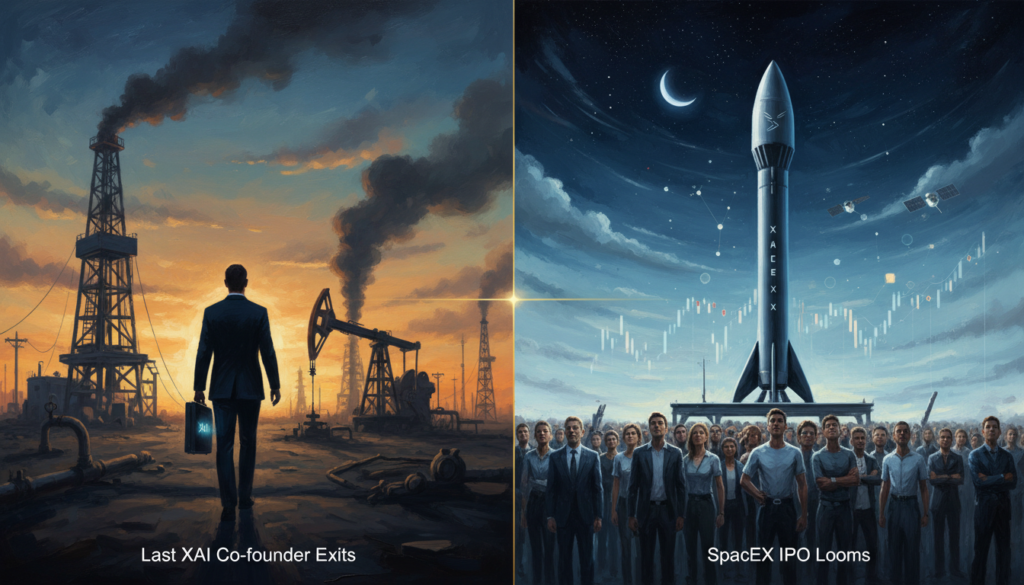 Last XAI Co-founder Exits; SpaceX IPO Looms Last XAI Co-founder Exits; SpaceX IPO Looms