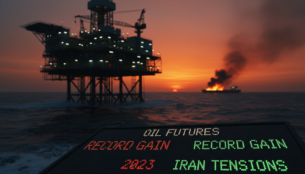 Oil Futures Eye Record Gain Amid Iran Tensions Oil Futures Eye Record Gain Amid Iran Tensions