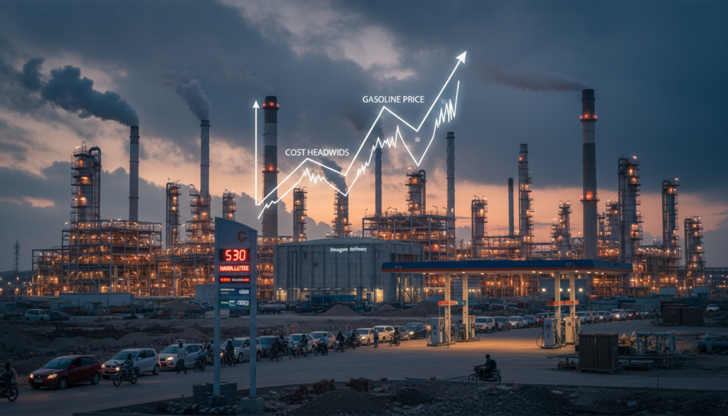 Nigeria Gasoline Jumps 65%; Dangote Faces Cost Headwinds