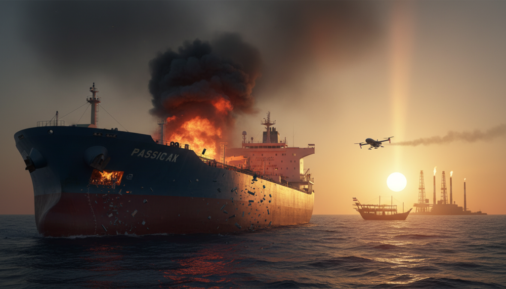 Oil Prices Jump as Iranian Drone Hits Kuwaiti Tanker