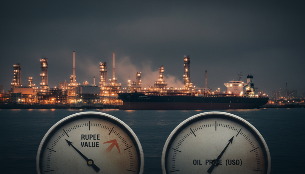 India Oil Bill Exposes Rupee Defense Limits India Oil Bill Exposes Rupee Defense Limits