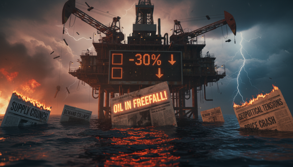 Headline-driven oil market volatility