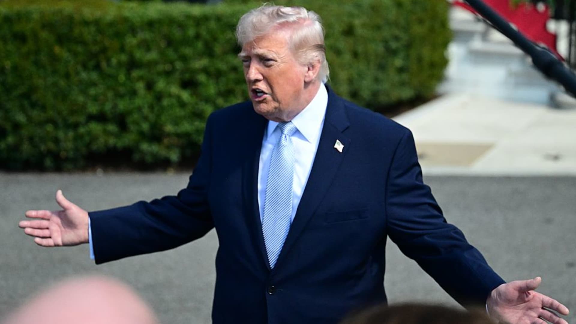 You are a headline writer for OilMarketCap.com. Write ONE new headline for this oil and gas news story. Rules: under 60 characters, investor-focused, no clickbait, no character counts, no options, no explanations. Return the headline only — nothing else. Story title: Trump says Iran 'better stop' tolling oil tankers in Hormuz Strait