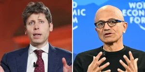 You are a headline writer for OilMarketCap.com. Write ONE new headline for this oil and gas news story. Rules: under 60 characters, investor-focused, no clickbait, no character counts, no options, no explanations. Return the headline only — nothing else. Story title: OpenAI and Microsoft Strike New Deal. See What Changed.
