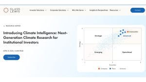 Glass Lewis Launches AI Powered Climate Intelligence to Strengthen Investment De