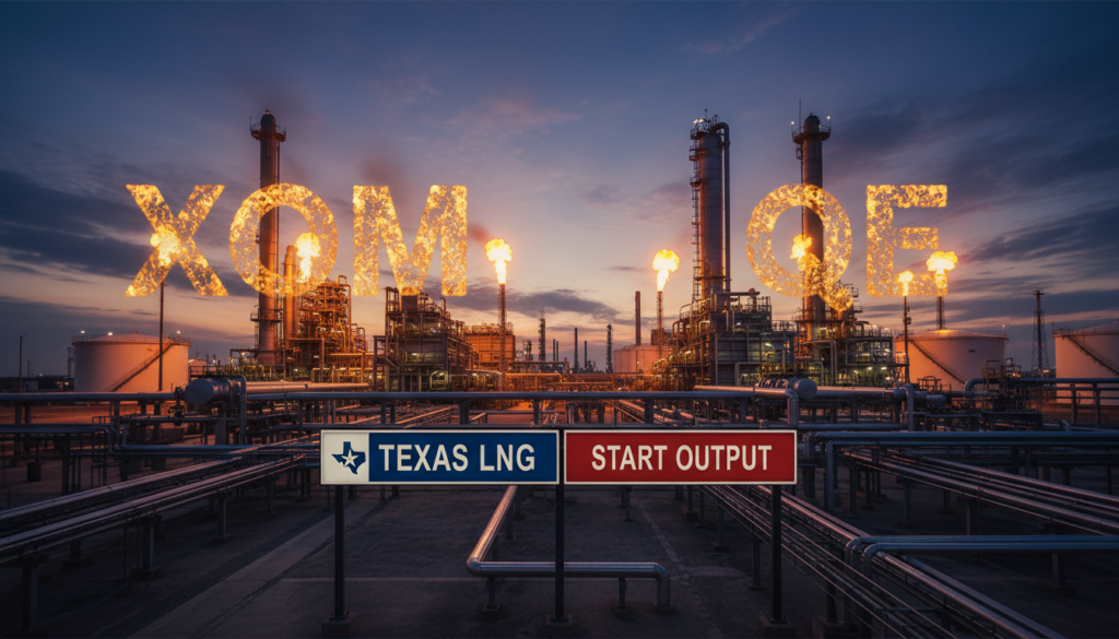 XOM, QE Start Texas LNG Output XOM, QE Start Texas LNG Output