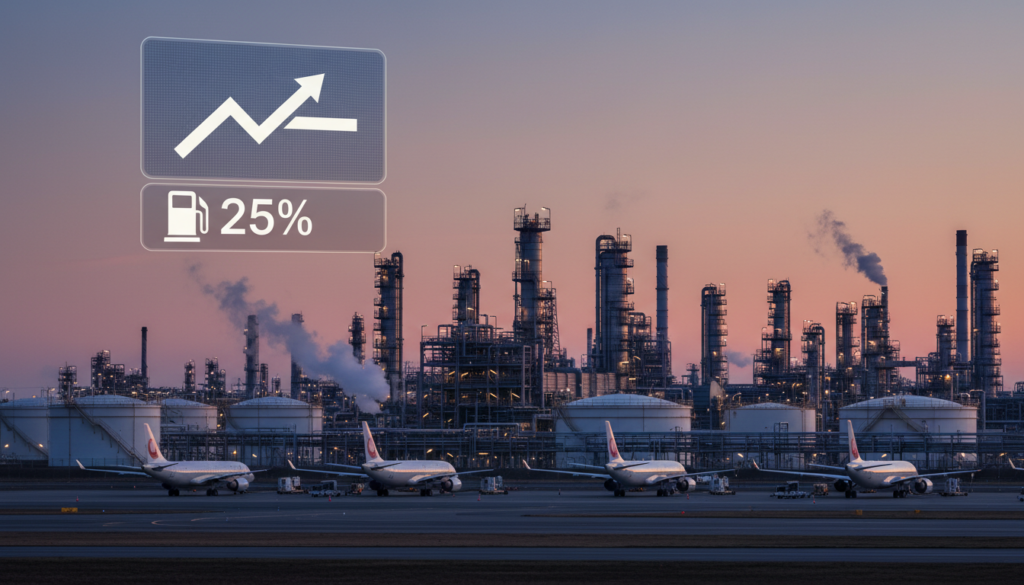 Govt Caps Domestic Jet Fuel Hike at 25%