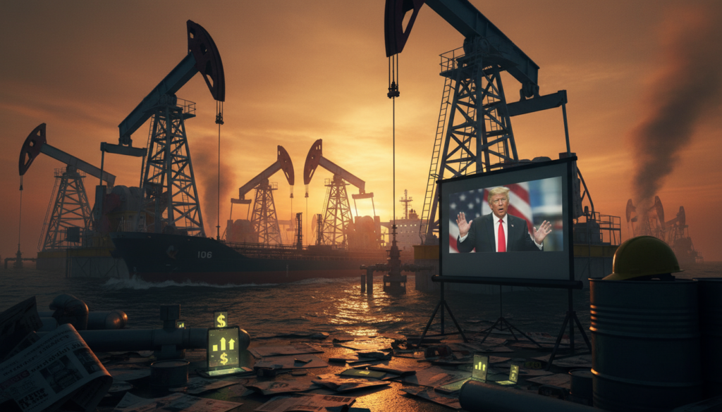 Brent Crude Tops $106 on Trump Speech