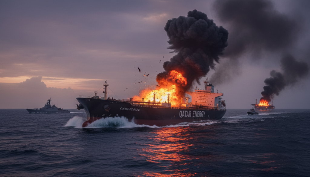 Missile Hits QatarEnergy Oil Tanker; Risk Up