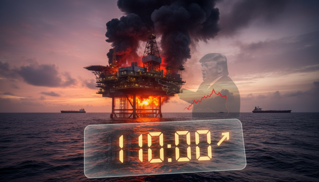 Oil Hits $110 as Trump Threatens Hormuz Escalation
