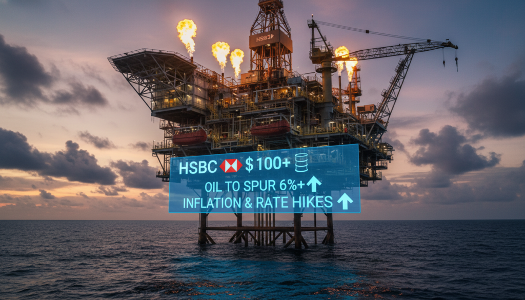 HSBC: $100+ Oil To Spur 6%+ Inflation & Rate Hikes