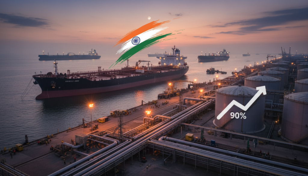 India's Russian Oil Imports Up 90% After US Waiver