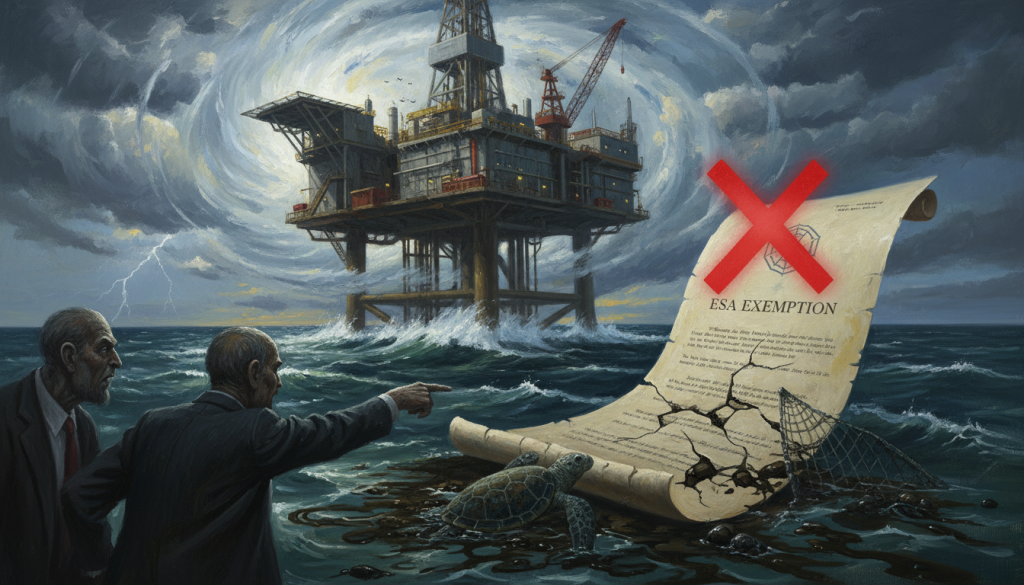 Lawsuit: Gulf oil ESA exemption at risk