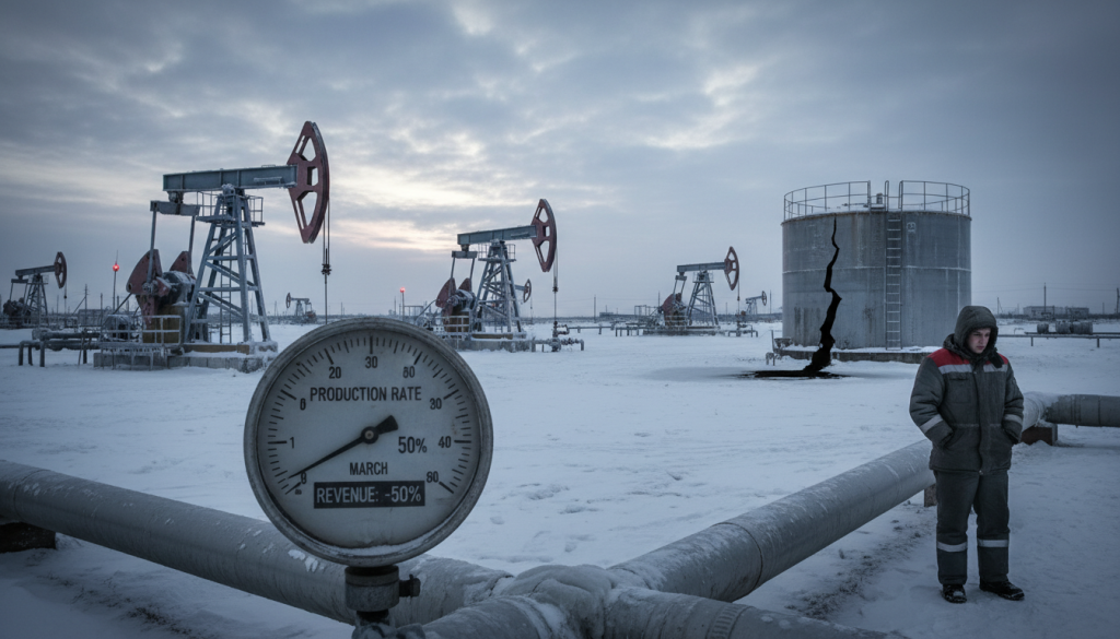 Russian Oil Revenue Halves in March Russian Oil Revenue Halves in March