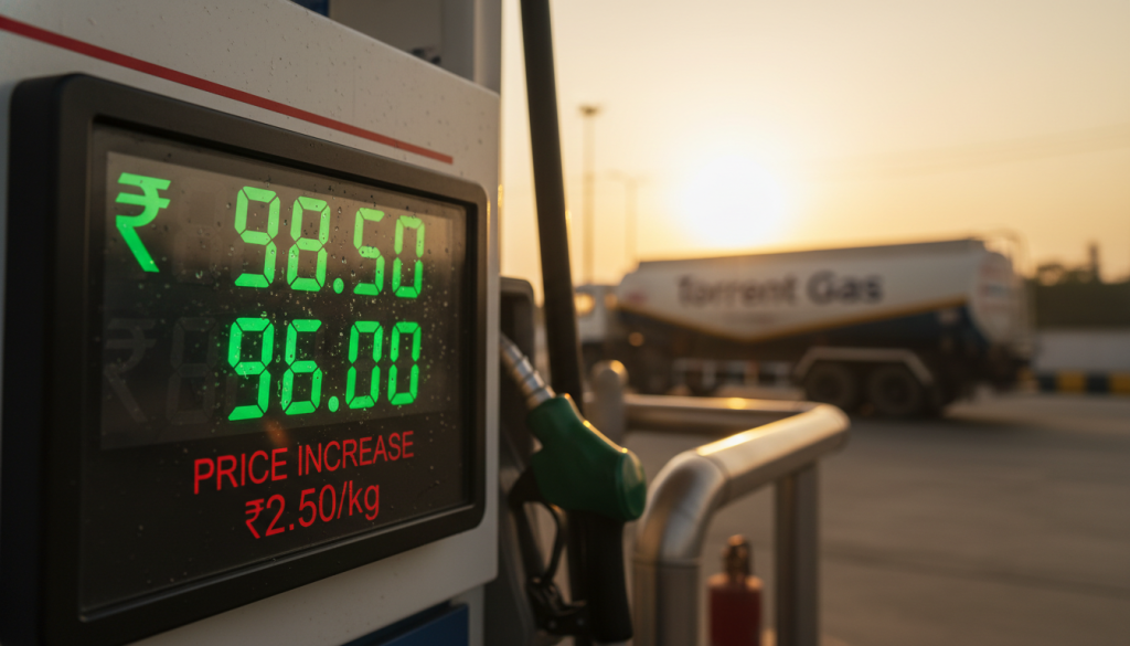 Torrent Gas Raises CNG Price ₹2.50/kg Torrent Gas Raises CNG Price ₹2.50/kg