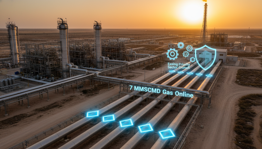 7 MMSCMD Gas Online, Easing Priority Sector Crunch