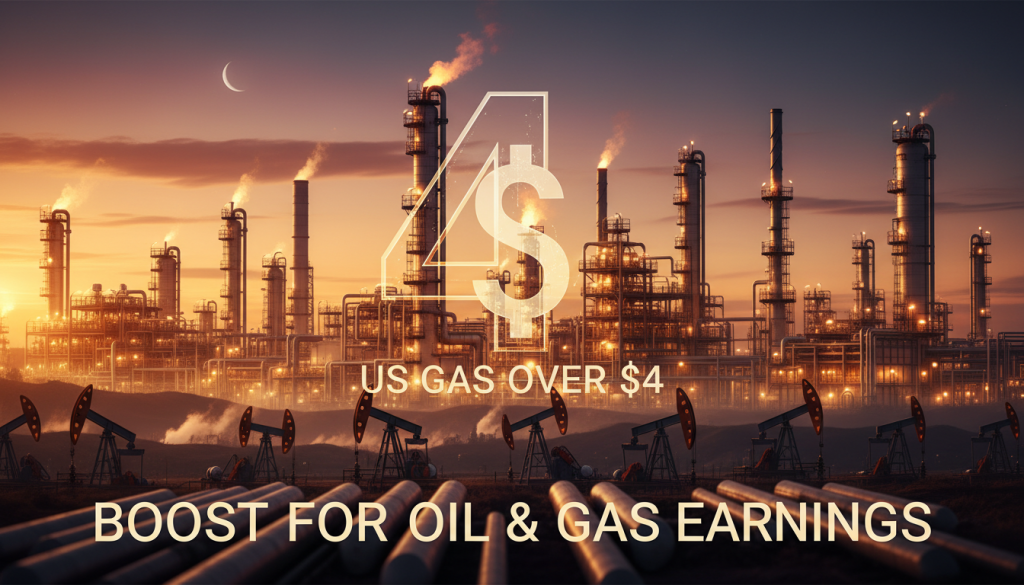 US Gas Over $4: Boost for Oil & Gas Earnings