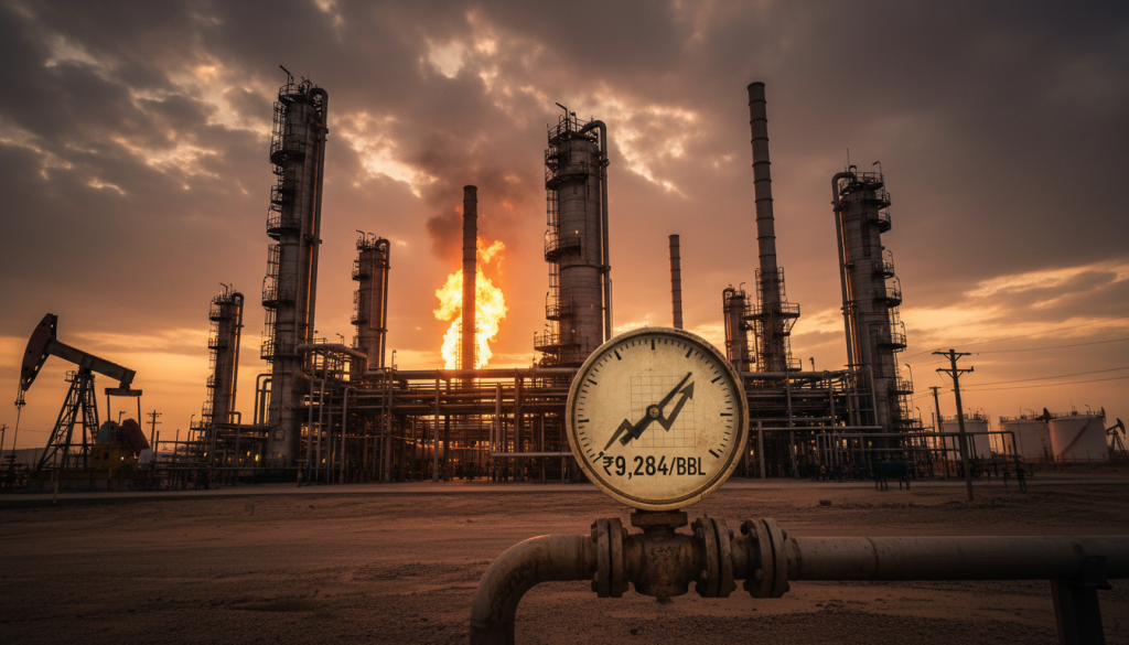 Trump-Iran Tensions Lift Crude Futures to ₹9,284/BBL