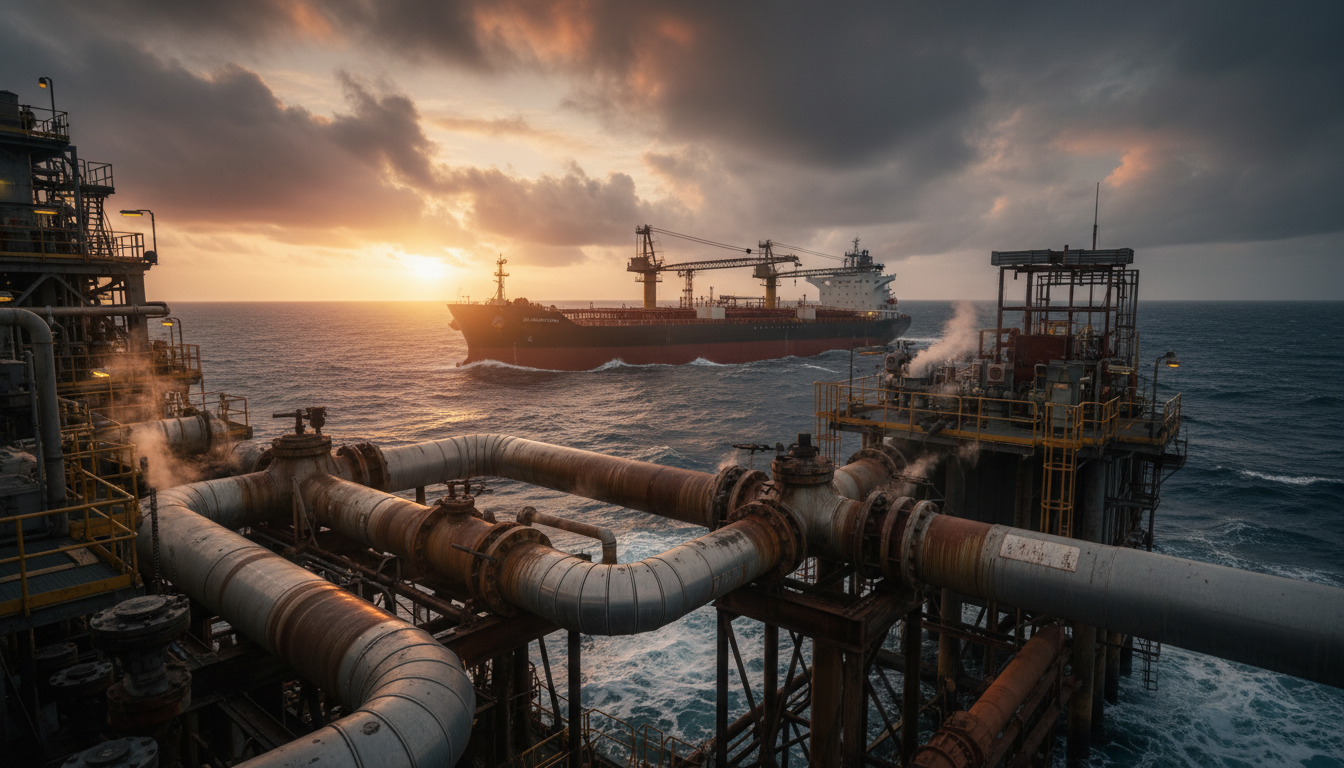 You are a headline writer for OilMarketCap.com. Write ONE new headline for this oil and gas news story. Rules: under 60 characters, investor-focused, no clickbait, no character counts, no options, no explanations. Return the headline only — nothing else. Story title: Exxon Lost 6 Pct of Its Global Output