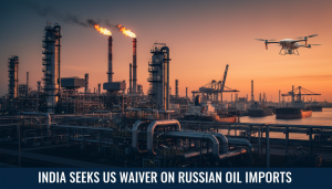 You are a headline writer for OilMarketCap.com. Write ONE new headline for this oil and gas news story. Rules: under 60 characters, investor-focused, no clickbait, no character counts, no options, no explanations. Return the headline only — nothing else. Story title: India US Waiver Russian Oil: India expects US to extend waiver on Russian oil imports amid global energy volatility, ETEnergyworld