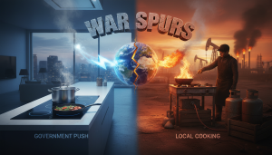 War Spurs Govt Push: Local Electric Cooktops vs. LPG