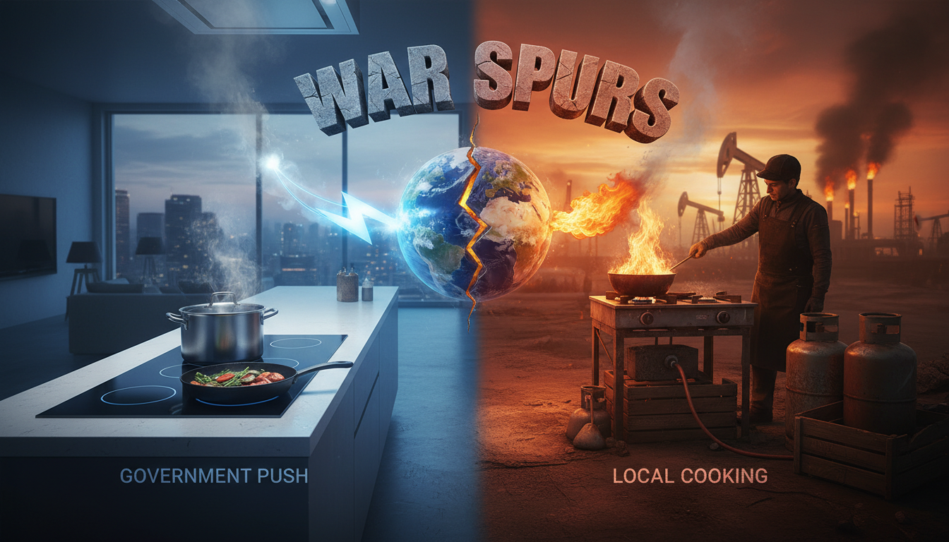 War Spurs Govt Push: Local Electric Cooktops vs. LPG