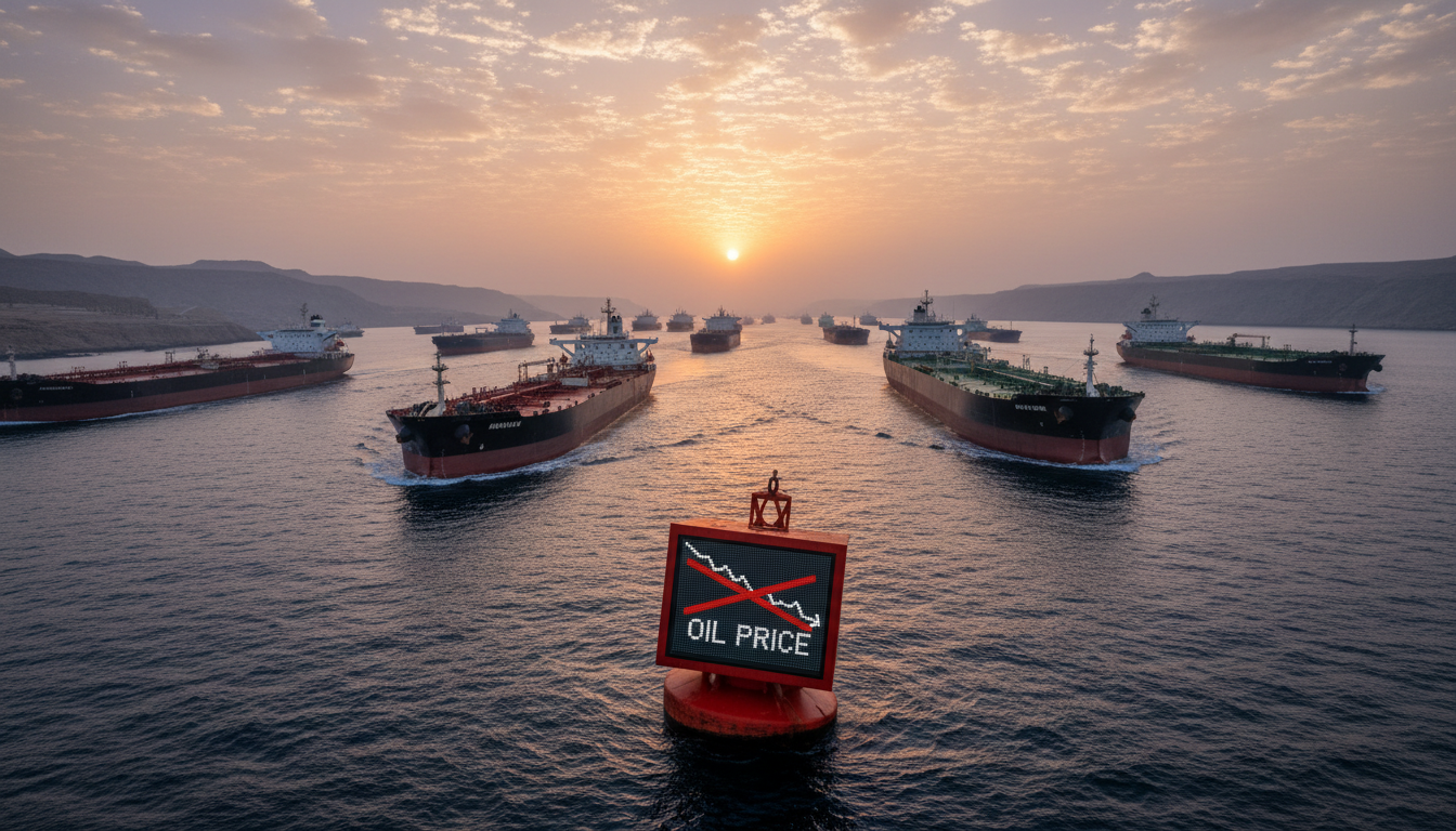 Hormuz Traffic Up, Oil Prices Head Lower