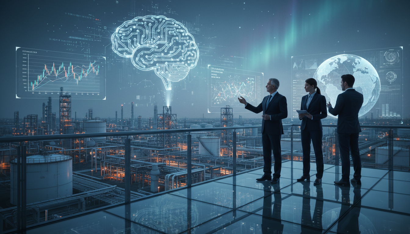 You are a headline writer for OilMarketCap.com. Write ONE new headline for this oil and gas news story. Rules: under 60 characters, investor-focused, no clickbait, no character counts, no options, no explanations. Return the headline only — nothing else. Story title: Here Is What 3 Leaders in AI Think of the AI Bubble