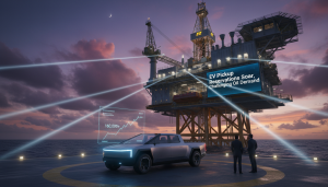 You are a headline writer for OilMarketCap.com. Write ONE new headline for this oil and gas news story. Rules: under 60 characters, investor-focused, no clickbait, no character counts, no options, no explanations. Return the headline only — nothing else. Story title: Reservations for Slate's 'Mid-$20,000' EV Pickup Cross 160,000