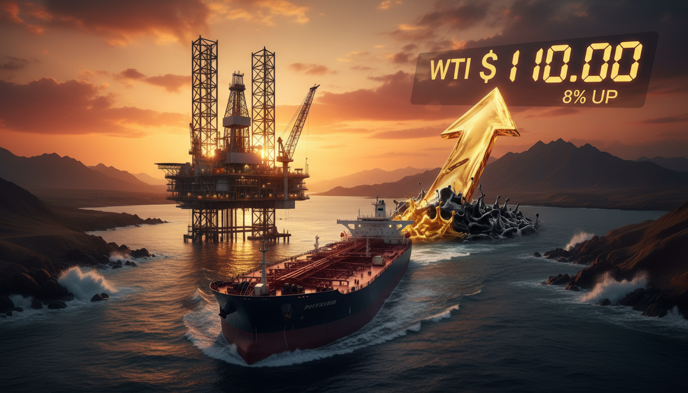 WTI Soars 8% On Hormuz; Eyes $110.
