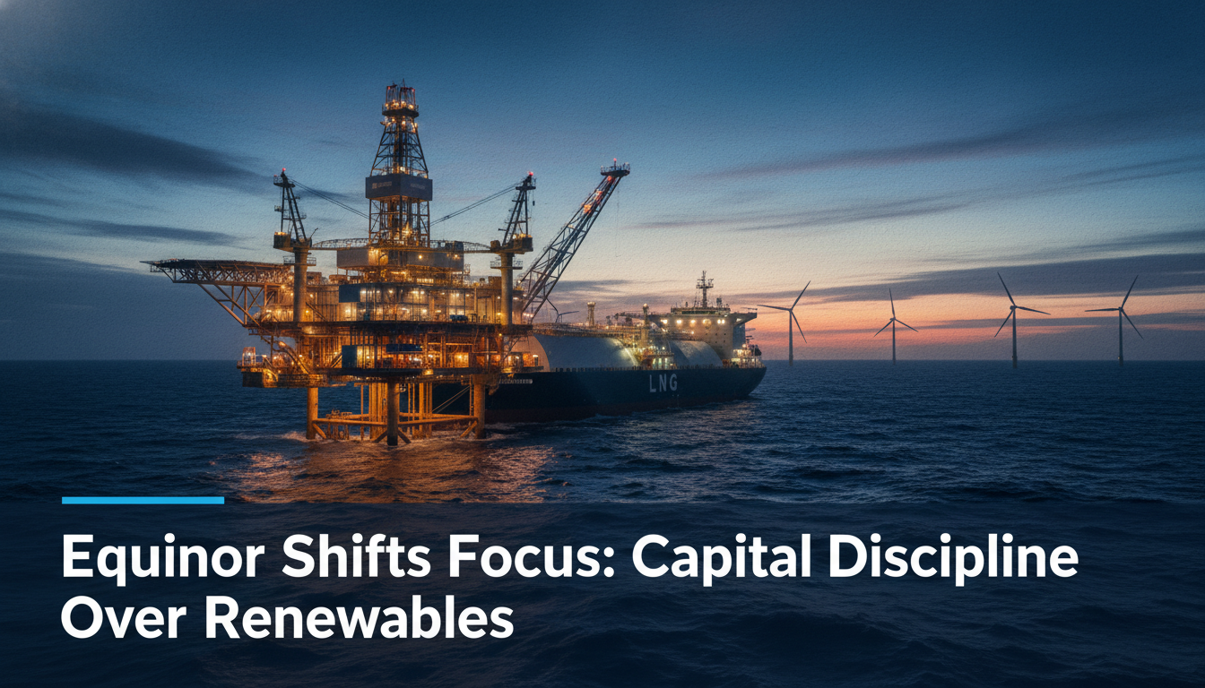 You are a headline writer for OilMarketCap.com. Write ONE new headline for this oil and gas news story. Rules: under 60 characters, investor-focused, no clickbait, no character counts, no options, no explanations. Return the headline only — nothing else. Story title: Equinor Cuts Scatec Stake as Capital Discipline Trumps Renewables Expansion