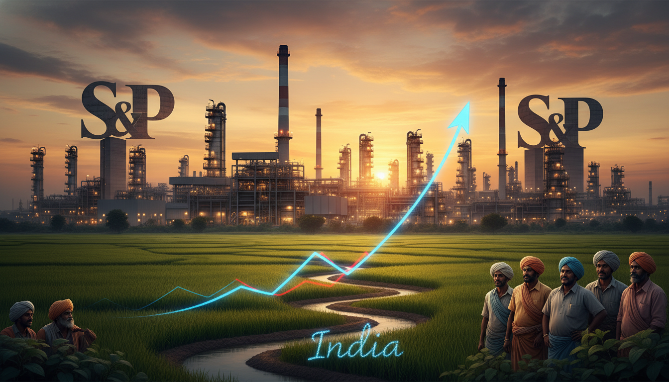 S&P: India Growth Cushions Oil Shock, Slows 80bps