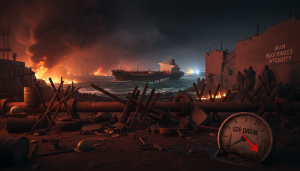 Iran Blockades Intensify, GDP Drain, Oil Risk Mounts