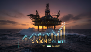 $430M Oil Bets Precede Iran Ceasefire